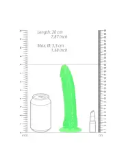 DILDO SLIM REALISTIC GLOW IN THE DARK 7'' / 18 CM REALROCK