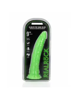 DILDO SLIM REALISTIC GLOW IN THE DARK 9'' / 22,5 CM REALROCK