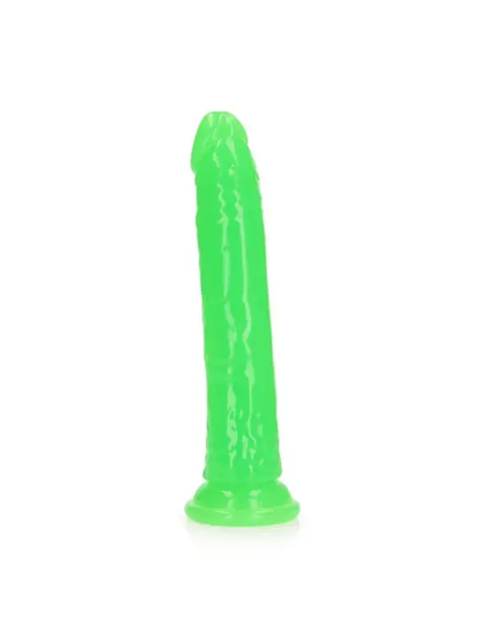 DILDO SLIM REALISTIC GLOW IN THE DARK 9'' / 22,5 CM REALROCK