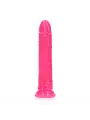DILDO SLIM REALISTIC GLOW IN THE DARK 9'' / 22,5 CM ROSA REALROCK