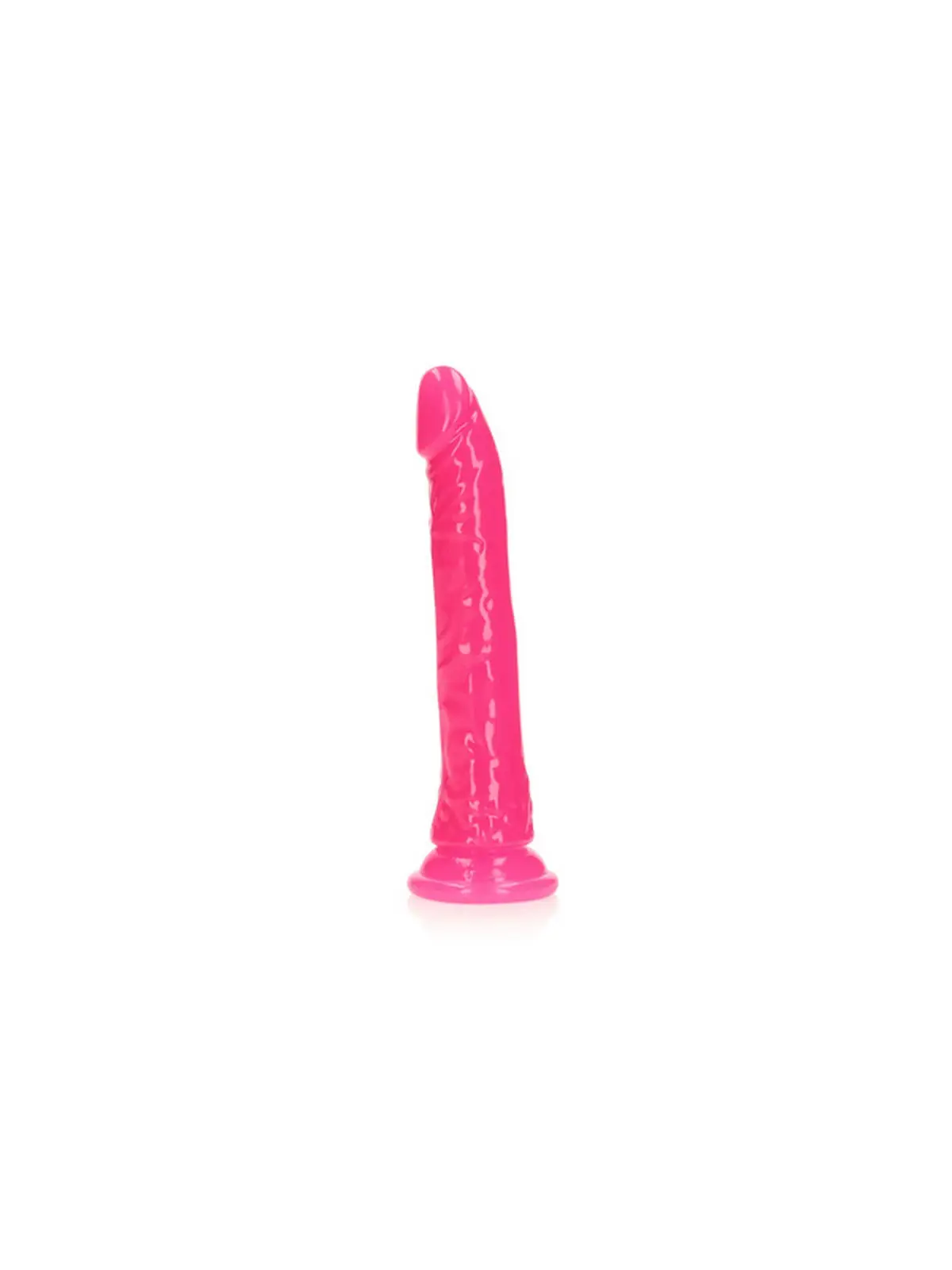 DILDO SLIM REALISTIC GLOW IN THE DARK 9'' / 22,5 CM ROSA REALROCK