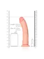 DILDO CURVED REALISTIC 9 /23 CM FLESH REALROCK