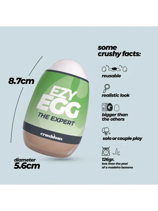 OVO MASTURBADOR EZY EGG THE EXPERT CRUSHIOUS