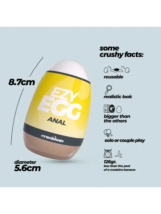 OVO MASTURBADOR EZY EGG ANAL CRUSHIOUS