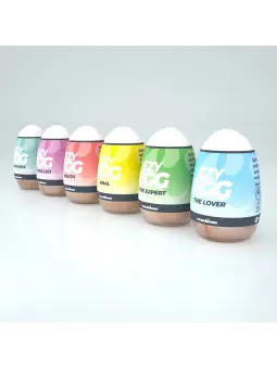 CAIXA COM 6 OVOS MASTURBADORES EZY EGG CRUSHIOUS