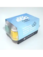 CAIXA COM 6 OVOS MASTURBADORES EZY EGG CRUSHIOUS