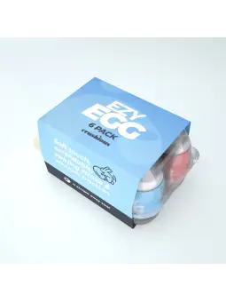 CAIXA COM 6 OVOS MASTURBADORES EZY EGG CRUSHIOUS