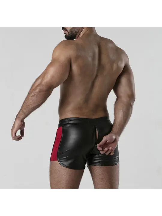 CALÇÃO PERNEIRA 2 WAY ZIPPER CONTRAST SHORT VERMELHO LOCKER GEAR