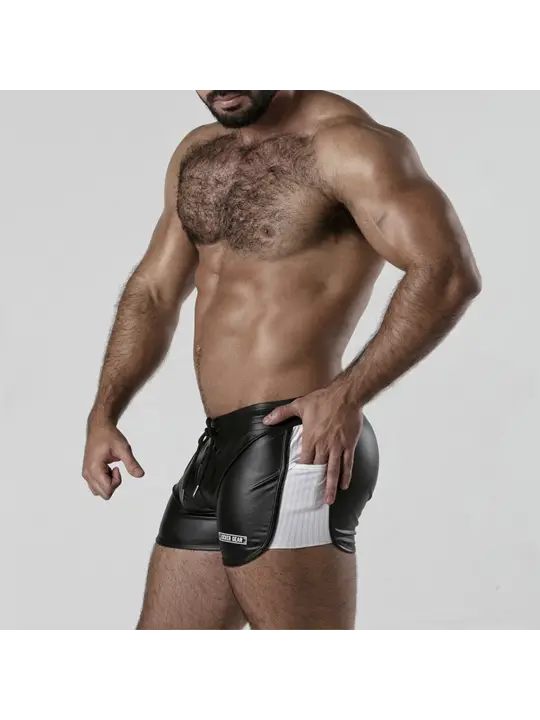 CALÇÃO PERNEIRA 2 WAY ZIPPER CONTRAST SHORT BRANCO LOCKER GEAR