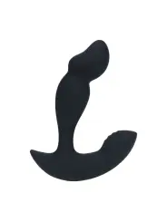 ESTIMULADOR DE PRÓSTATA EM SILICONE LÍQUIDO COM MOTOR DUPLO E CONTROLO REMOTO PRETO LEVELZ 