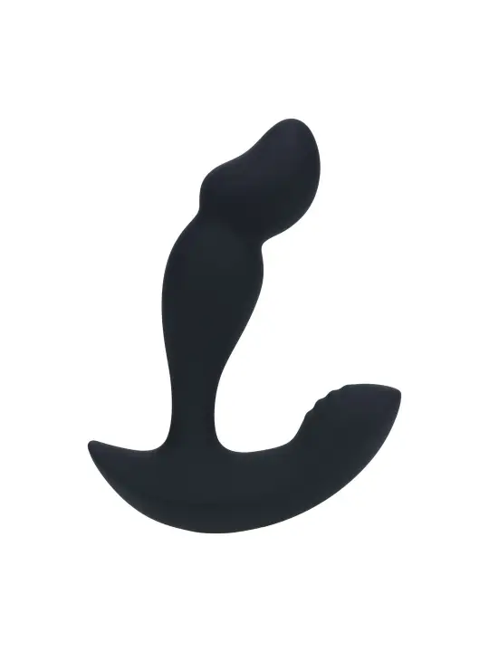 ESTIMULADOR DE PRÓSTATA EM SILICONE LÍQUIDO COM MOTOR DUPLO E CONTROLO REMOTO PRETO LEVELZ 