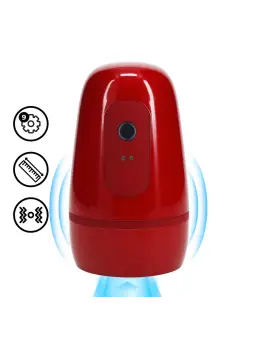 MASTURBADOR DE SUCÇÃO DE PRESSÃO NEGATIVA COM VIBRAÇÃO PULSAR METALLIC RED PUMPED