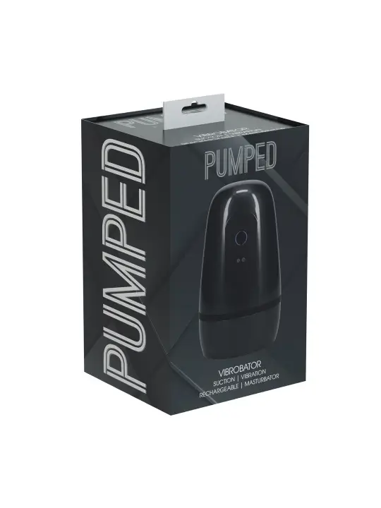 MASTURBADOR DE SUCÇÃO DE PRESSÃO NEGATIVA COM VIBRAÇÃO PULSAR GUN METAL PUMPED