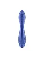 DILDO DE VIDRO DAZZLING CRYSTAL 2 AZUL SATISFYER