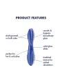 DILDO DE VIDRO DAZZLING CRYSTAL 2 AZUL SATISFYER