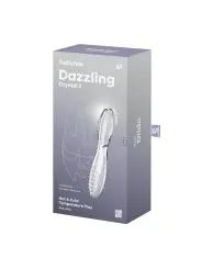 DILDO DE VIDRO DAZZLING CRYSTAL 2 TRANSPARENTE SATISFYER