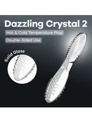 DILDO DE VIDRO DAZZLING CRYSTAL 2 TRANSPARENTE SATISFYER