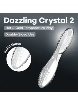 DILDO DE VIDRO DAZZLING CRYSTAL 2 TRANSPARENTE SATISFYER