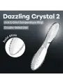 DILDO DE VIDRO DAZZLING CRYSTAL 2 TRANSPARENTE SATISFYER