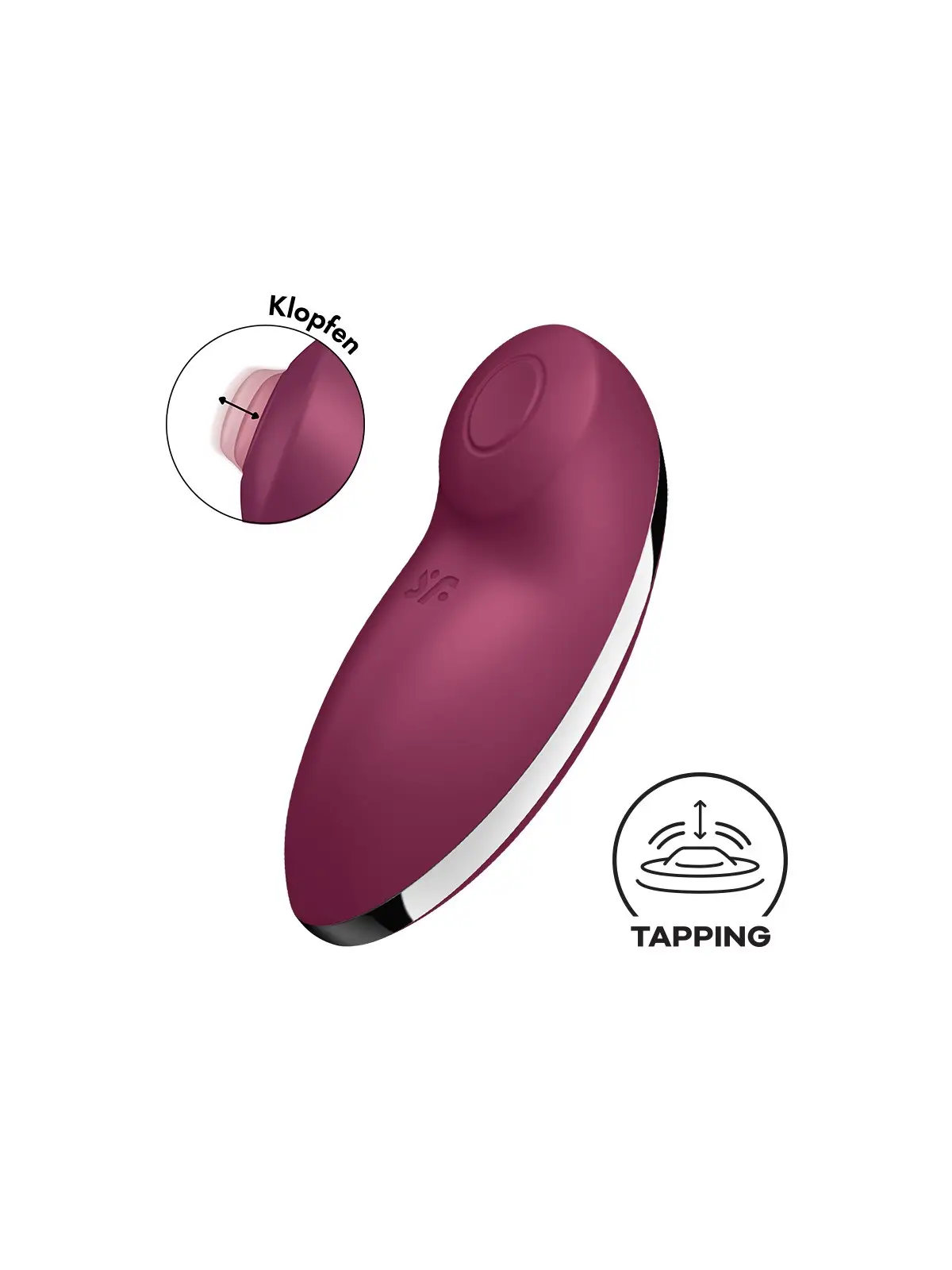 ESTIMULADOR TAP & CLIMAX 2 VERMELHO SATISFYER