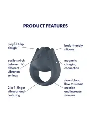 ANEL PARA O PÉNIS COM VIBRAÇÃO PERFECT PAIR 2 SATISFYER