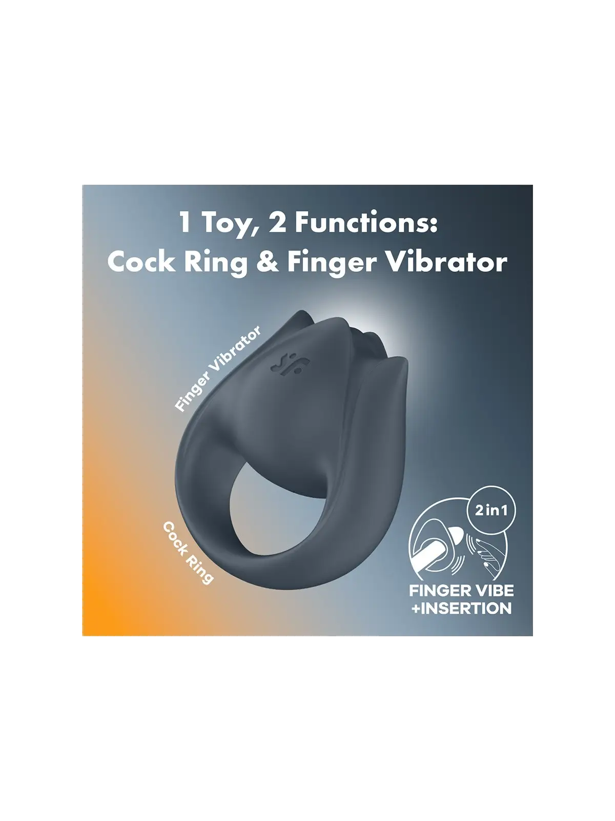 ANEL PARA O PÉNIS COM VIBRAÇÃO PERFECT PAIR 2 SATISFYER