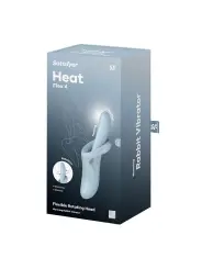 VIBRADOR HEAT FLEX 4 AZUL SATISFYER