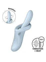 VIBRADOR HEAT FLEX 4 AZUL SATISFYER