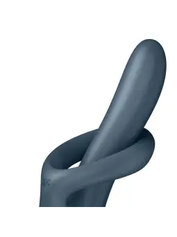 VIBRADOR HEAT FLEX 4 CINZA SATISFYER