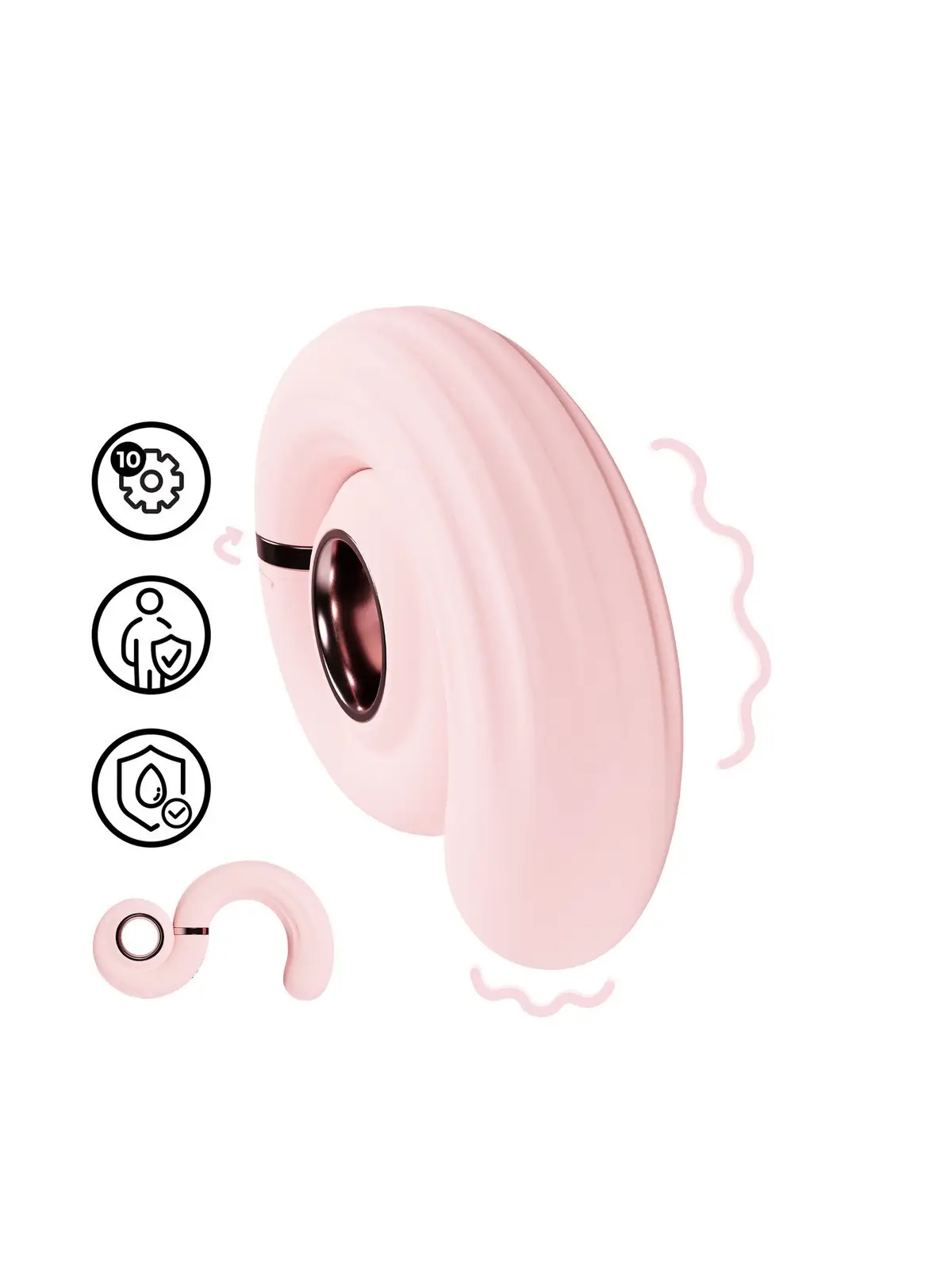 VIBRADOR TOURNER SWIRL ROSA LOVENSE 