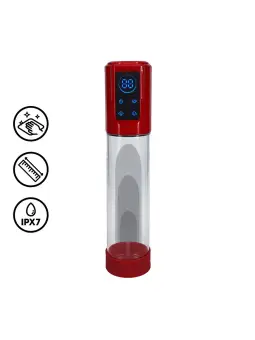 BOMBA PARA O PÉNIS AUTOMÁTICA MEGALIFT METALLIC RED PUMPED