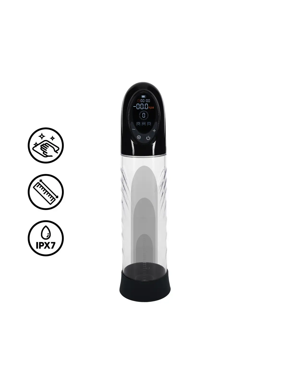 BOMBA AUTOMÁTICA PARA O PÉNIS CYBERPULSE PRETA PUMPED 