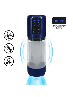 BOMBA MASTURBADORA PARA O PÉNIS ULTRALIF METALLIC BLUE PUMPED