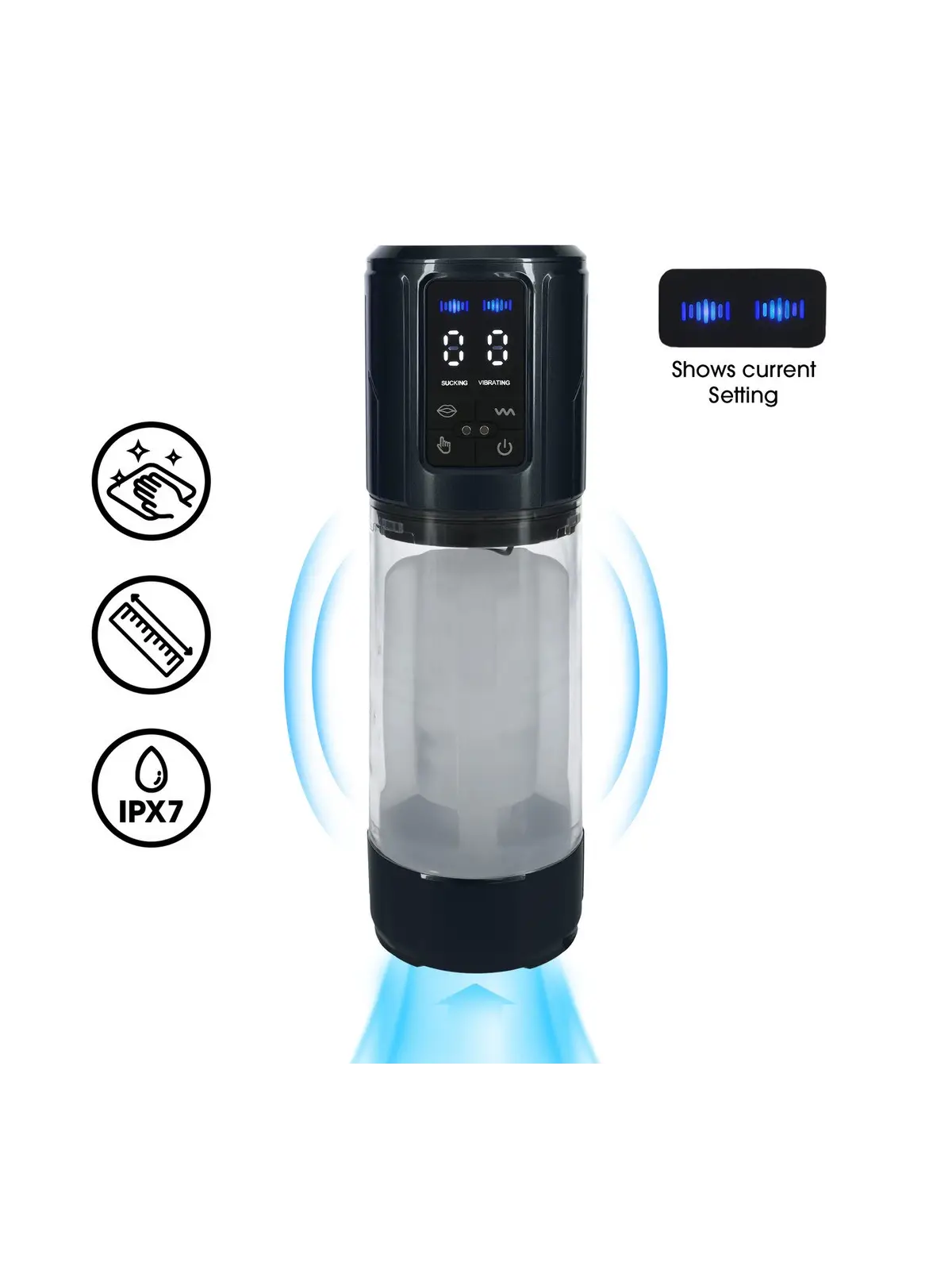 BOMBA MASTURBADORA PARA O PÉNIS ULTRALIF GUN METAL PUMPED