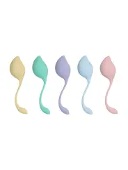 CONJUNTO DE 5 BOLAS VAGINAIS PELVIC STEM KEGEL KIT MULTICOLOR LOVELINE 