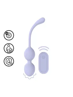BOLAS VAGINAIS BEAD KEGEL COM VIBRAÇÃO E COMANDO LAVENDER LOVELINE 