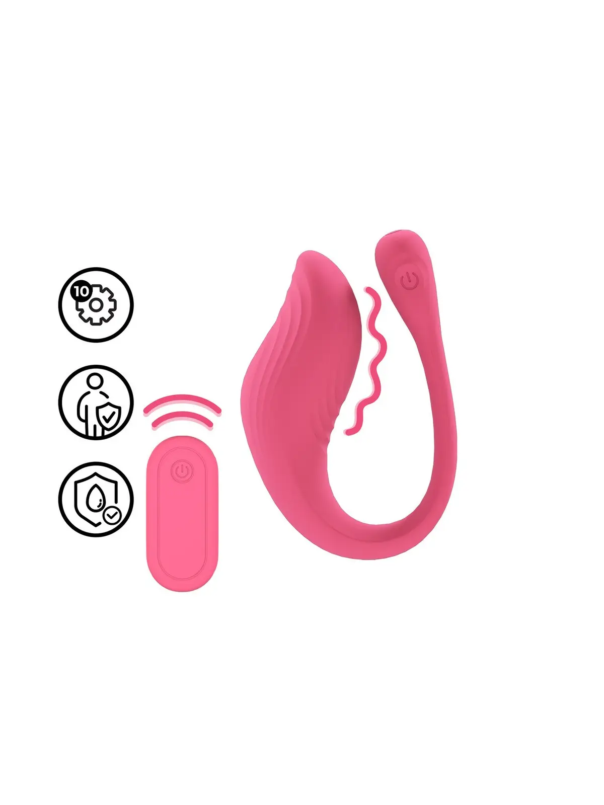 OVO VIBRATÓRIO COM COMANDO G-SPOT VIBE ROSA LOVELINE 