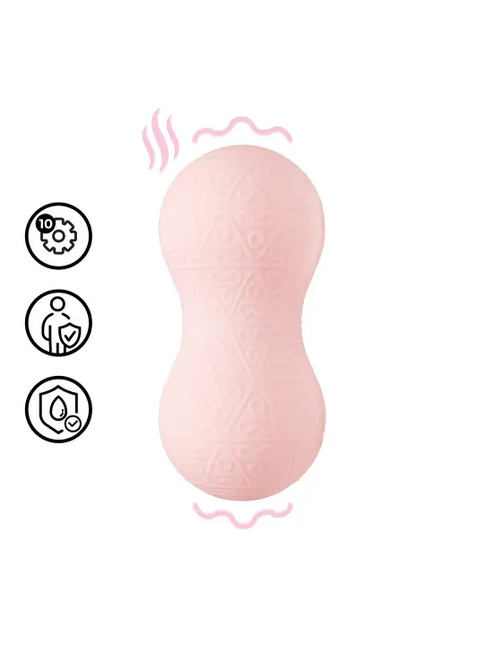 MASSAJADOR COM VIBRAÇÃO E FUNÇÃO DE AQUECIMENTO ROSA LOVELINE 