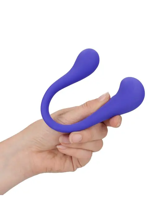 VIBRADOR FLEXÍVEL COM COMANDO DUAL-ENDED BENDABLE ROXO LOVELINE 