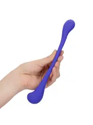 VIBRADOR FLEXÍVEL COM COMANDO DUAL-ENDED BENDABLE ROXO LOVELINE 