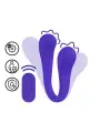 VIBRADOR FLEXÍVEL COM COMANDO DUAL-ENDED BENDABLE ROXO LOVELINE 