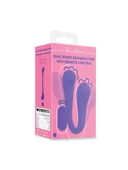 VIBRADOR FLEXÍVEL COM COMANDO DUAL-ENDED BENDABLE ROXO LOVELINE 