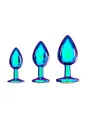 CONJUNTO DE 3 PLUGS ANAIS EM METAL VENICE COLLECTION IRIDESCENT OUCH! 
