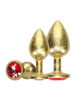 CONJUNTO DE 3 PLUGS ANAIS EM METAL MILAN COLLECTION GOLD OUCH! 
