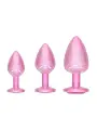 CONJUNTO DE 3 PLUGS ANAIS EM METAL PARIS COLLECTION ROSA OUCH! 