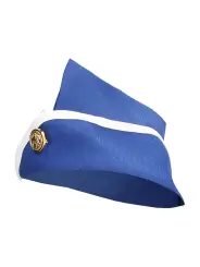 FANTASIA DE HOSPEDEIRA AZUL/BRANCO S-LINE 