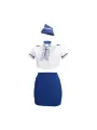 FANTASIA DE HOSPEDEIRA AZUL/BRANCO S-LINE 