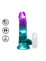 VIBRADOR COM LED E COMANDO LED VIBRATING STRAIGHT COCK WITH BALLS 6 /15 CM REALROCK