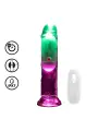 VIBRADOR COM LED E COMANDO LED VIBRATING STRAIGHT COCK 6 / 15 CM REALROCK