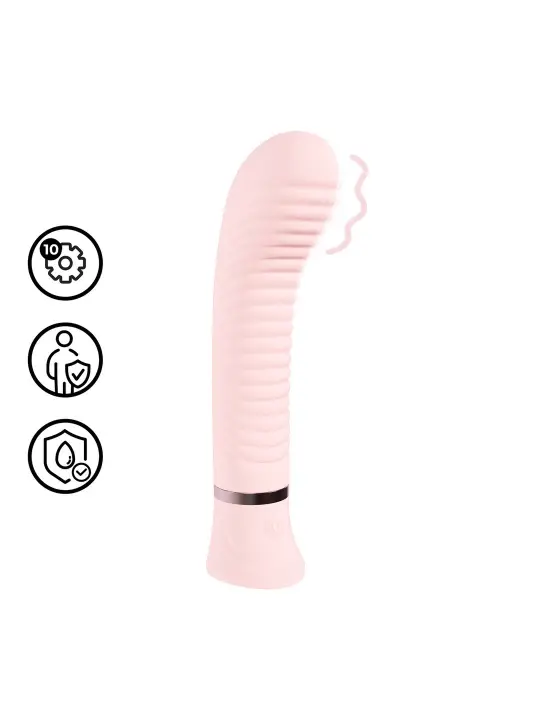 VIBRADOR PARA PONTO G DIVINE RIBBED ROSA LOVELINE